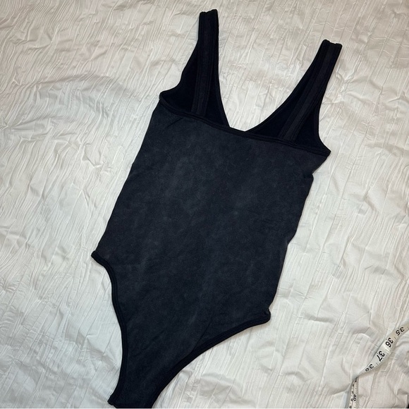 Intimately Free People Black Faded Acid Wash Bodysuit - Picture 3 of 7